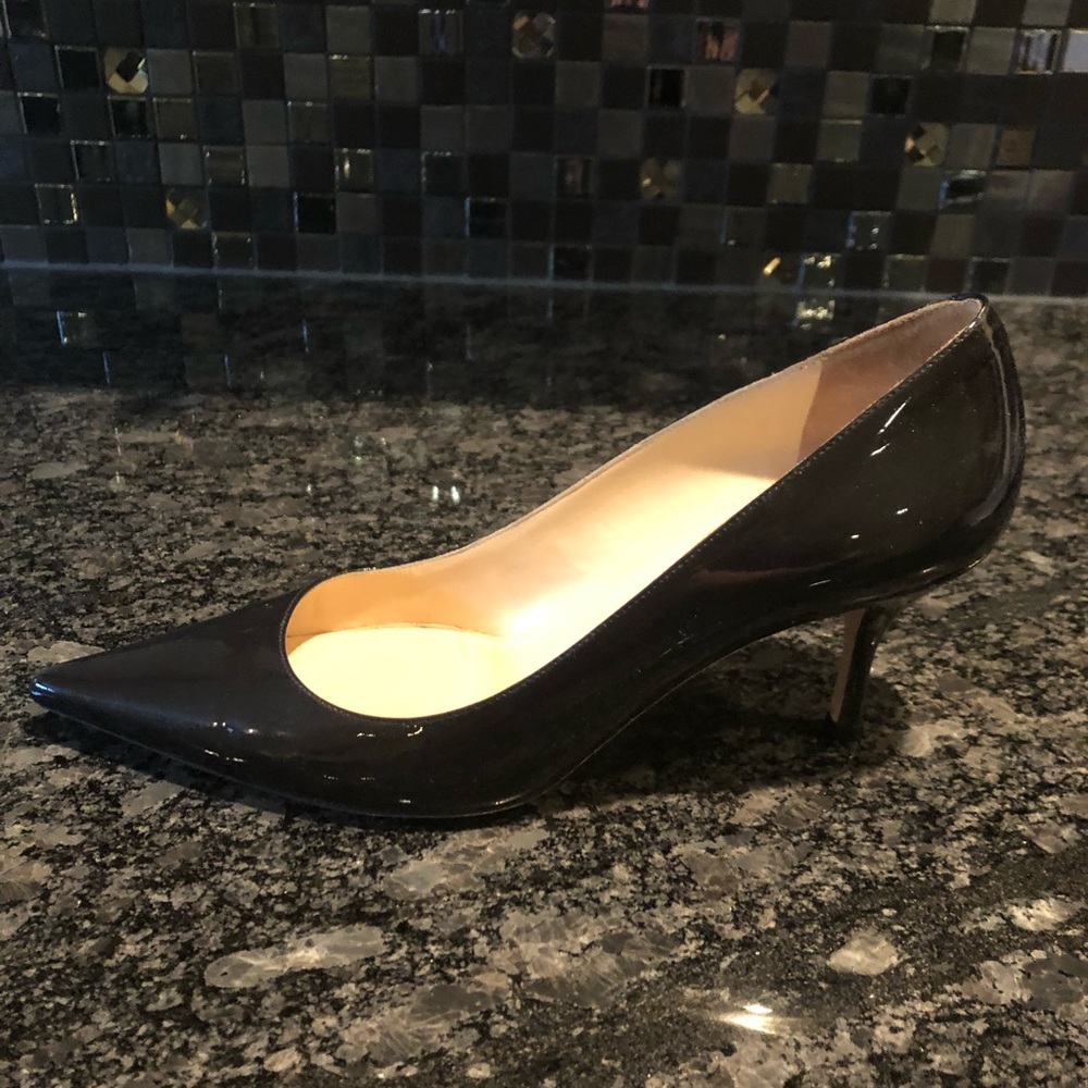 Jimmy Choo Navy Patent Heels - Picture 3 of 16